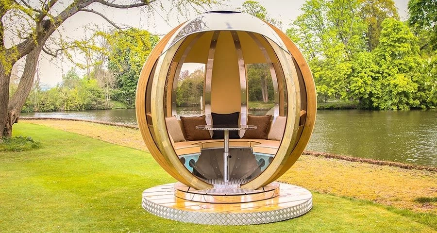 Ornate Garden The Rotating Sphere Lounger 1 Ornate Garden The Rotating Sphere Lounger