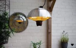 La Hacienda Hanging Mushroom Silver Heater