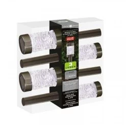 Smart Solar Montana Solar Lights 4 Pack - Stainless Steel -Garden Living Outlet Store 39353 11963