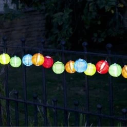 Smart Solar Chinese Lanterns - Set Of 10