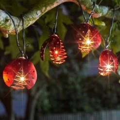 Smart Solar Ladybird Lights - Set Of 10