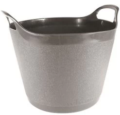 Town & Country Round Garden Flexi-Tub - Graphite Grey