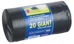 Bosmere Plain Top Giant 120L Refuse Sacks - XL X20