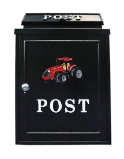 Harewood Red Tractor Post Box