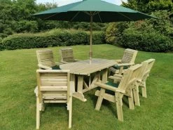 Churnet Valley Ergo 6 Seat Table Set - 6 X Chairs -Garden Living Outlet Store 46799 2532