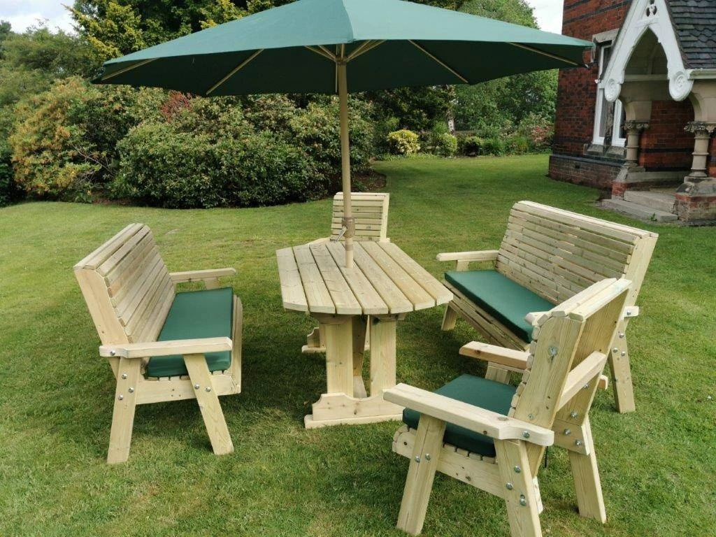 Churnet Valley Ergo 8 Seat Table Set - 2 X Chairs & 2 X 3-Seater Benches 3 Churnet Valley Ergo 8 Seat Table Set - 2 X Chairs & 2 X 3-Seater Benches - Image 3
