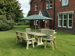 Churnet Valley Ergo 8 Seat Table Set - 2 X Chairs & 2 X 3-Seater Benches 7 Churnet Valley Ergo 8 Seat Table Set - 2 X Chairs & 2 X 3-Seater Benches -Garden Living Outlet Store 46800 2529