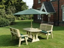 Churnet Valley Ergo 6 Seat Table Set - 3 X Benches 7 Churnet Valley Ergo 6 Seat Table Set - 3 X Benches -Garden Living Outlet Store 46802 2520