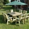 Churnet Valley Ergo 8 Seater Square Set - 8 X Chairs