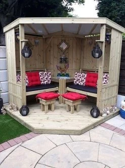 Churnet Valley Four Seasons Garden Room With Decking -Garden Living Outlet Store 46817 2475