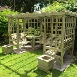 Churnet Valley Riviera Arbour 7 Churnet Valley Riviera Arbour -Garden Living Outlet Store 46820 2465