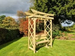 Churnet Valley Tokyo Arch 4ft With Ashcombe Bench -Garden Living Outlet Store 46850 2359