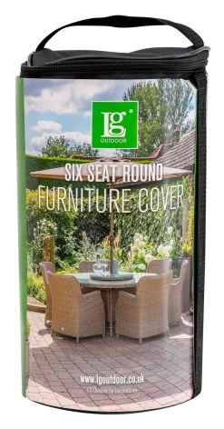 LG Outdoor DXCOV02 Deluxe Cover For 6 Seat Round Dining - Up To 150cm Table