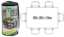 LG Outdoor DXCOV03 Deluxe Cover For 6 Seat Rectangular Dining Set - 110 X 170cm Table 5 LG Outdoor DXCOV03 Deluxe Cover For 6 Seat Rectangular Dining Set - 110 X 170cm Table -Garden Living Outlet Store 46928 2315