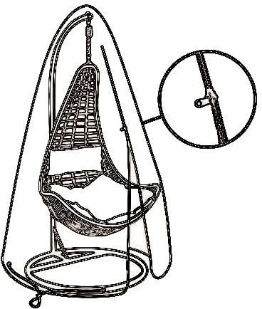 LG Outdoor DXCOV13 Egg Chair Deluxe Cover 2 LG Outdoor DXCOV13 Egg Chair Deluxe Cover - Image 2