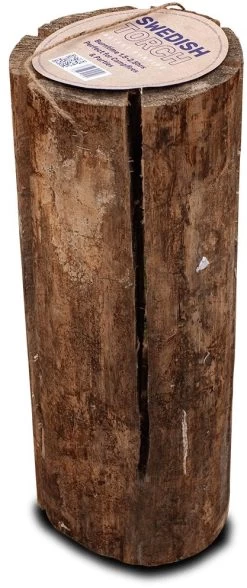 Green Olive Swedish Tall Torch 3+ Hour Burn Time