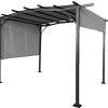 Royalcraft San Remo Pergola Sliding Gazebo 2.75m X 3.66m - Grey