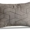LG Outdoor Grey Striped Cubes 40x60cm Scatter Cushion